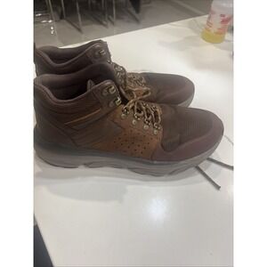 skechers mens shoes lace up boots Outdoor Brown Size 11